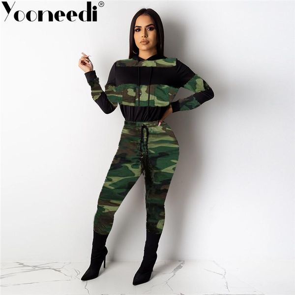 two piece dress yooneedi 2021 autumn design casual 2 pcs women set color camouflage hooded and long pants tracksuits dan-8201, White
two piece dress yooneedi 2021 autumn design casual 2 pcs women set color camouflage hooded and long pants tracksuits dan-8201, White