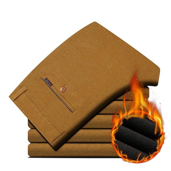 men's pants business fleece suit men casual stretch skinny slim fit warm thick winter autumn 2021 leisure trousers for male streetwear, Black
men's pants business fleece suit men casual stretch skinny slim fit warm thick winter autumn 2021 leisure trousers for male streetwear, Black