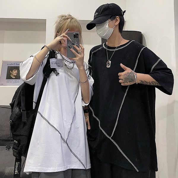 women's t-shirt designer clothes line decoration geometric for teenagers 2021 oversized emo couple gothic tee punk y2k female top, White
women's t-shirt designer clothes line decoration geometric for teenagers 2021 oversized emo couple gothic tee punk y2k female top, White