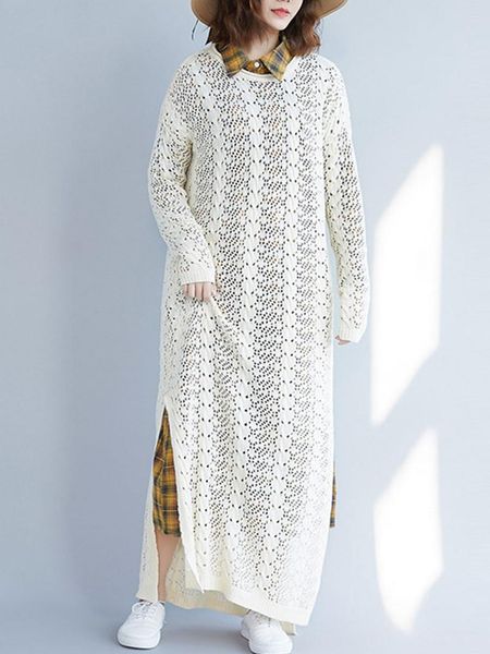 casual dresses plus size women's long sweater dress 2021 fall open end art hollow knitted woman, Black;gray
casual dresses plus size women's long sweater dress 2021 fall open end art hollow knitted woman, Black;gray