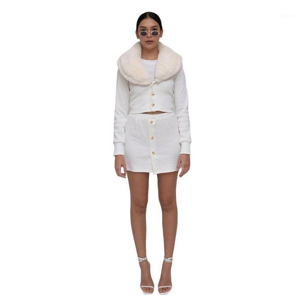 two piece dress white set women autumn winter fur collar single-breasted package hip skirt leisure suit warm outfits
two piece dress white set women autumn winter fur collar single-breasted package hip skirt leisure suit warm outfits