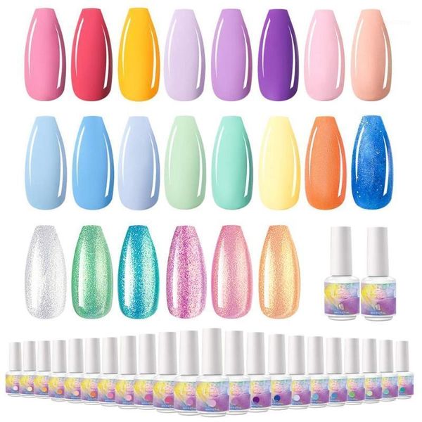makarnail gel polish set, 22 summer uv pink blue green purple colors mermaid glitter pearl 8ml nail c06771
makarnail gel polish set, 22 summer uv pink blue green purple colors mermaid glitter pearl 8ml nail c06771