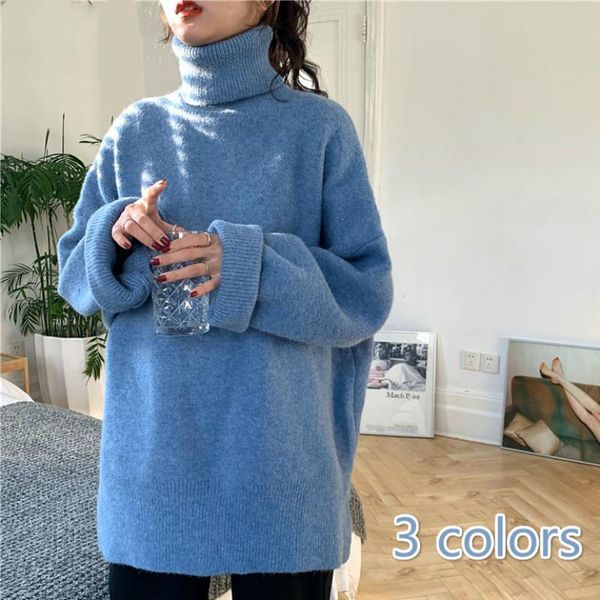 women's sweaters turtleneck women 2xl elegant winter thickening korean trendy teens sweater knitted solid chic side-slit ladies pullove, White;black
women's sweaters turtleneck women 2xl elegant winter thickening korean trendy teens sweater knitted solid chic side-slit ladies pullove, White;black