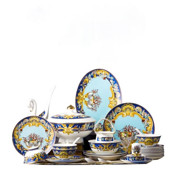 dishes & plates royal bone china dinnerware hand-painted gold plating 2l soup pot 10 people use bowl dinner set oval fish dish
dishes & plates royal bone china dinnerware hand-painted gold plating 2l soup pot 10 people use bowl dinner set oval fish dish