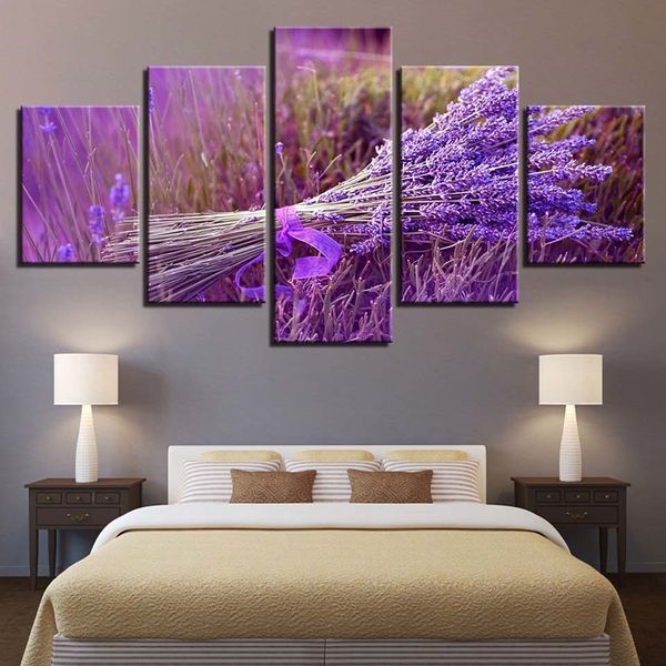 canvas painting hd prints home decor 5 pieces lavender wall art plant pictures for living room artwork landscape poster no frame
canvas painting hd prints home decor 5 pieces lavender wall art plant pictures for living room artwork landscape poster no frame