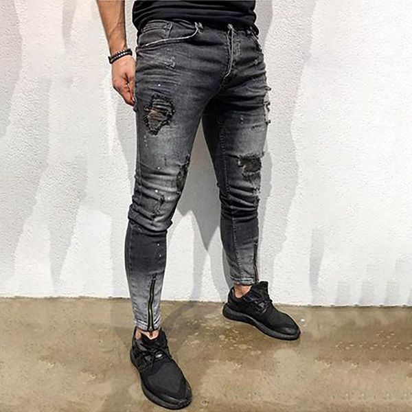 men's jeans street styles men stretchy ripped skinny biker trouser embroidery print destroyed hole taped slim fit denim scratched jean, Blue
men's jeans street styles men stretchy ripped skinny biker trouser embroidery print destroyed hole taped slim fit denim scratched jean, Blue