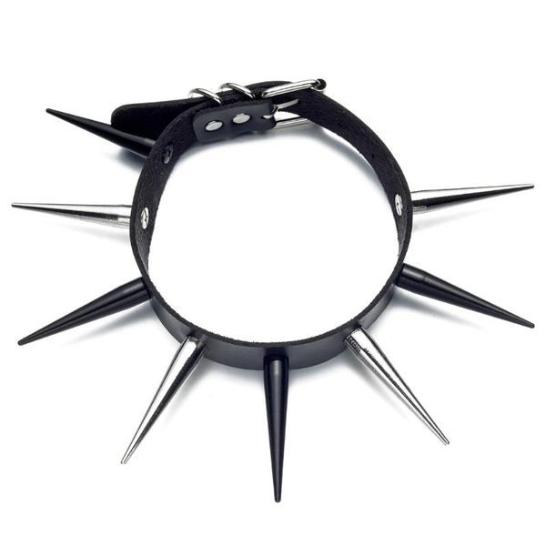 chokers big spiked choker punk faux leather collar for women men cool studded chocker goth style necklace gothic accessories, Golden;silver
chokers big spiked choker punk faux leather collar for women men cool studded chocker goth style necklace gothic accessories, Golden;silver