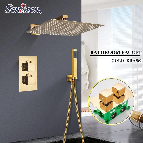 senlesen thermostatic shower system 2/3 ways bathroom brass value rainfall head hand sets
senlesen thermostatic shower system 2/3 ways bathroom brass value rainfall head hand sets