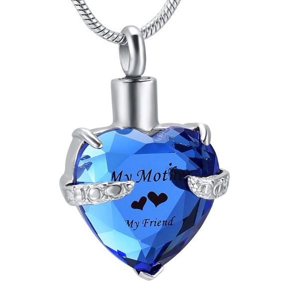my mother friend big heart crystal inlay urn pendant stainless steel cremation ashes necklace for necklaces, Silver
my mother friend big heart crystal inlay urn pendant stainless steel cremation ashes necklace for necklaces, Silver