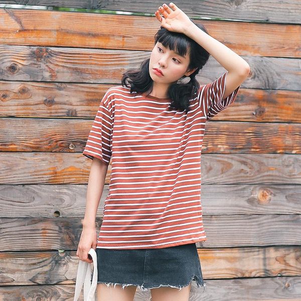 women's t-shirt t-shirts japan harajuku ladies tunic relaxed casual striped girls female korean kawaii for women punk, White
women's t-shirt t-shirts japan harajuku ladies tunic relaxed casual striped girls female korean kawaii for women punk, White