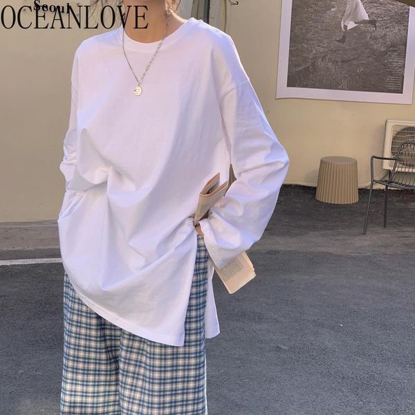 women's t-shirt oceanlove white camisetas de mujer loose long sleeve 2021 spring casual ins fashion o neck solid woman t shirts
women's t-shirt oceanlove white camisetas de mujer loose long sleeve 2021 spring casual ins fashion o neck solid woman t shirts