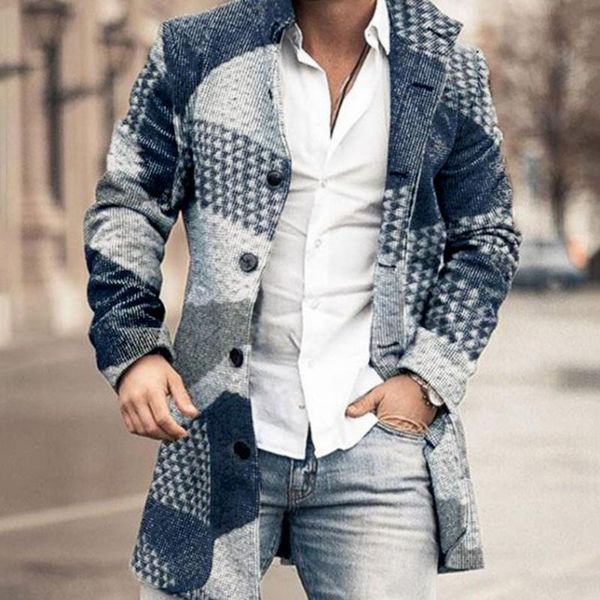 men's trench coats geometric print lapel mid-length coat casual printed single breasted turn-down collar pocket overcoat, Tan;black
men's trench coats geometric print lapel mid-length coat casual printed single breasted turn-down collar pocket overcoat, Tan;black