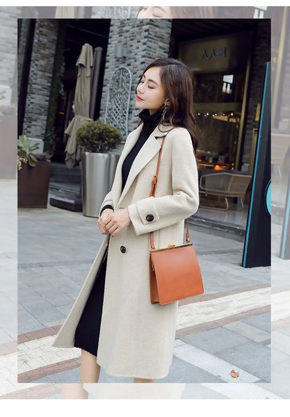 women's trench coats fdfklak abrigos mujer invierno 2019 fashion brand coat women autumn winter cashmere wool jacket woman coat casaco, Tan;black
women's trench coats fdfklak abrigos mujer invierno 2019 fashion brand coat women autumn winter cashmere wool jacket woman coat casaco, Tan;black