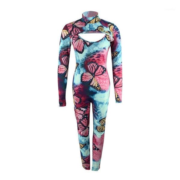 women long sleeve jumpsuit, butterfly print slim hollow on the chest pub clothing women's tracksuits, Gray
women long sleeve jumpsuit, butterfly print slim hollow on the chest pub clothing women's tracksuits, Gray