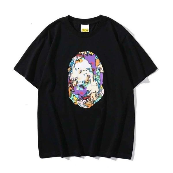 fashion brand designer summer trend five-point sleeve youth street personality printed t shirt, White;black
fashion brand designer summer trend five-point sleeve youth street personality printed t shirt, White;black