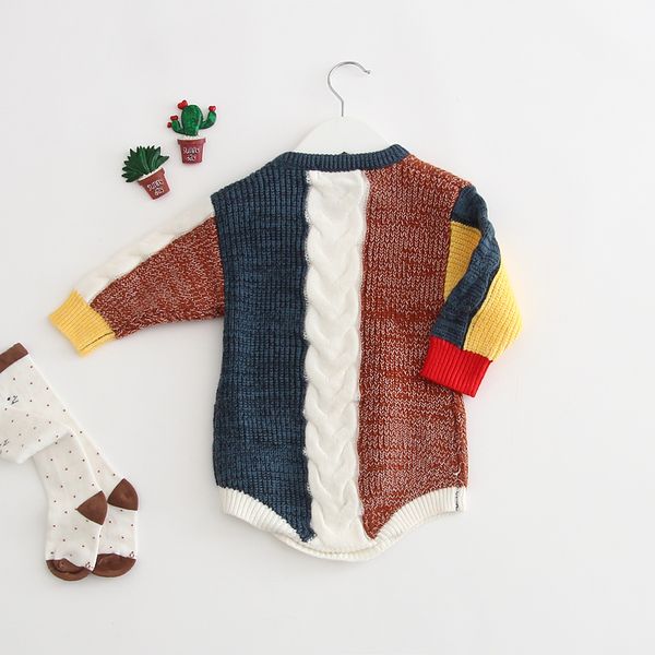 newborn baby clothes boys long sleeeved patchwork sweater rompers infant kids knitwear jumpsuit girls romper knitted clothes, Blue
newborn baby clothes boys long sleeeved patchwork sweater rompers infant kids knitwear jumpsuit girls romper knitted clothes, Blue