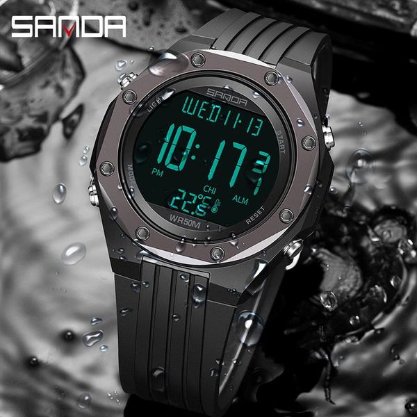 wristwatches sanda fashion military men's watches 50m waterproof watch student sports led electronic reloj de hombre, Slivery;brown
wristwatches sanda fashion military men's watches 50m waterproof watch student sports led electronic reloj de hombre, Slivery;brown