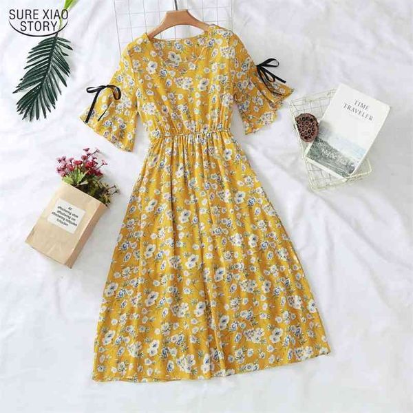 korean summer ruffle sleeeve chiffon dress women knee length v-neck print es slim casual drawstring 10235 210506, Black;gray
korean summer ruffle sleeeve chiffon dress women knee length v-neck print es slim casual drawstring 10235 210506, Black;gray