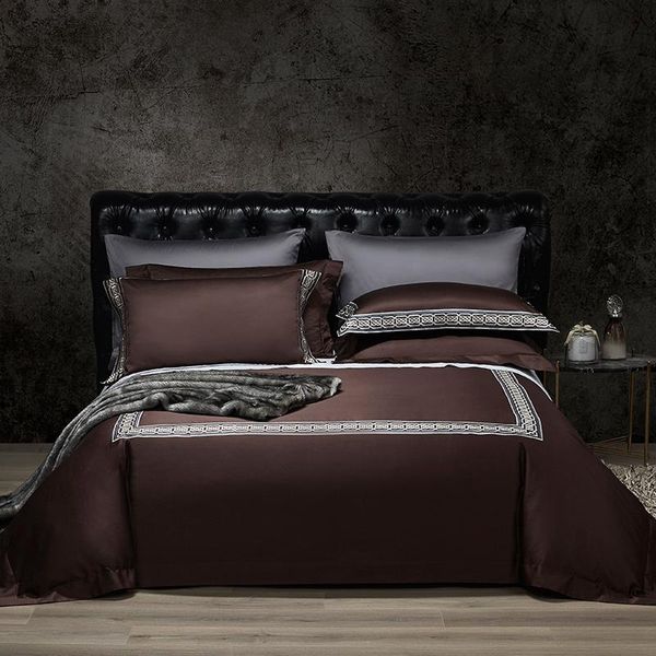 chic embroidery 1000tc 4pcs luxury el grey coffee white bedding sets king size comforter cover pillowcase bed sheets
chic embroidery 1000tc 4pcs luxury el grey coffee white bedding sets king size comforter cover pillowcase bed sheets
