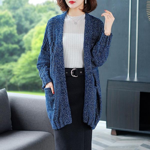 women's knitted cardigan fashion long 2021 autumn and winter clothing bat sleeved loose sweater coat female knits & tees, White
women's knitted cardigan fashion long 2021 autumn and winter clothing bat sleeved loose sweater coat female knits & tees, White