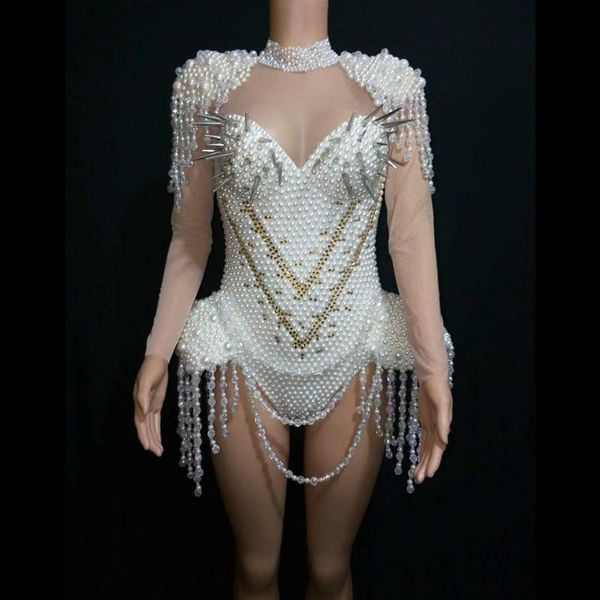 court style female white rivet pearls tassels catsuits women's personalized fashion pole dance costumes slim bodysuits jumpsuits & romp, Black;white
court style female white rivet pearls tassels catsuits women's personalized fashion pole dance costumes slim bodysuits jumpsuits & romp, Black;white
