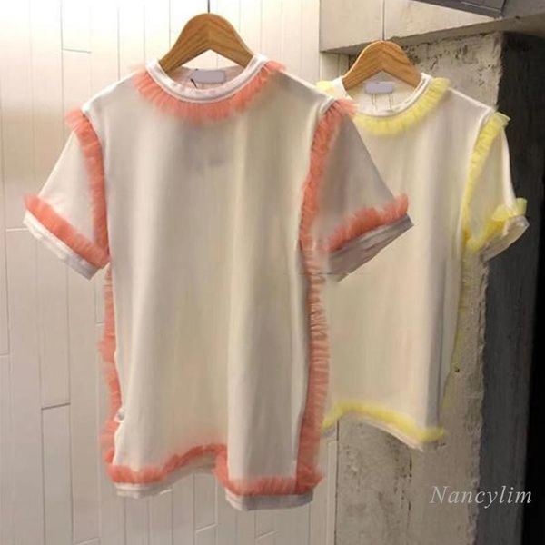 women's t-shirt women t shirt 2021 spring summer fashion round neck contrast color ruffles loose all-match short sleeve lady white tee
women's t-shirt women t shirt 2021 spring summer fashion round neck contrast color ruffles loose all-match short sleeve lady white tee