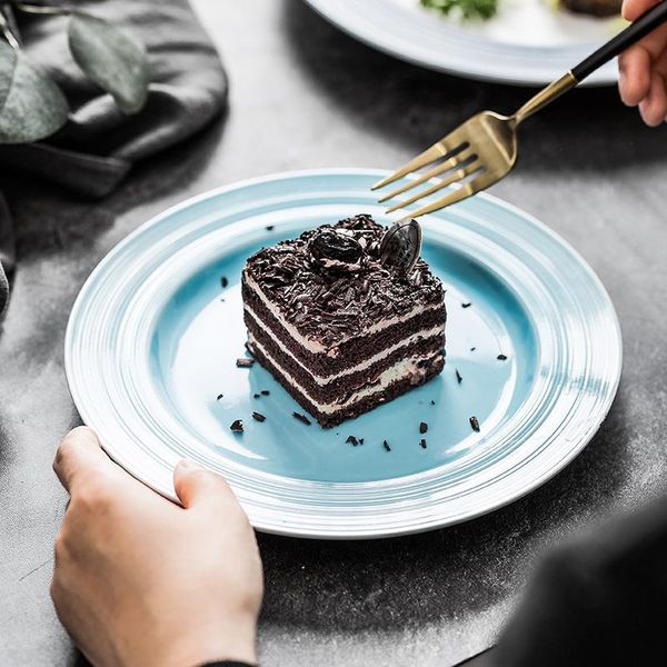 dishes & plates nordic simple brushed pattern flat plate madessert black steak pasta western restaurant setting
dishes & plates nordic simple brushed pattern flat plate madessert black steak pasta western restaurant setting