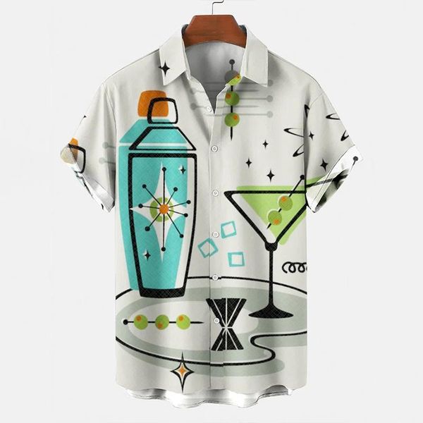 men's casual shirts vintage printed loose short sleeve mens shirt fashion turn-down collar buttoned cardigan summer holiday tee, White;black
men's casual shirts vintage printed loose short sleeve mens shirt fashion turn-down collar buttoned cardigan summer holiday tee, White;black
