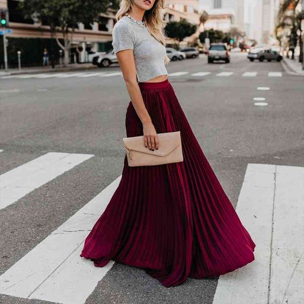 women boho chiffon long maxi skirt lady beach high wait skirt pleated causal sundress mulheres do partido boho praia, Black
women boho chiffon long maxi skirt lady beach high wait skirt pleated causal sundress mulheres do partido boho praia, Black