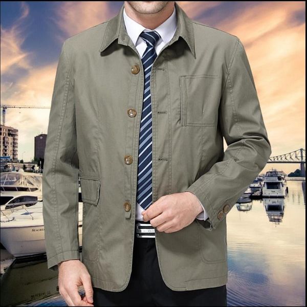 men's jackets m-4xl spring and autumn middle-aged men lapel casual thin jacket cotton loose business coat plus size clothing, Black;brown
men's jackets m-4xl spring and autumn middle-aged men lapel casual thin jacket cotton loose business coat plus size clothing, Black;brown