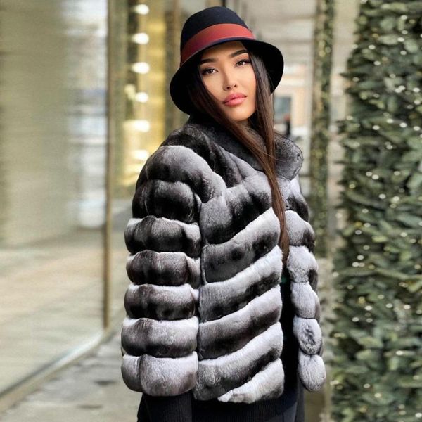 women's fur & faux 2021 real rex coats for women full pelt natural jacket stand collar overcoat, Black
women's fur & faux 2021 real rex coats for women full pelt natural jacket stand collar overcoat, Black
