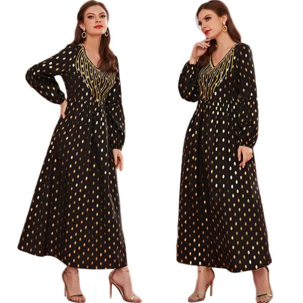 women elegant muslim long dress party evening charm embroidery maxi robe v-neck sleeve islamic clothing ramadan gown ethnic, Red
women elegant muslim long dress party evening charm embroidery maxi robe v-neck sleeve islamic clothing ramadan gown ethnic, Red