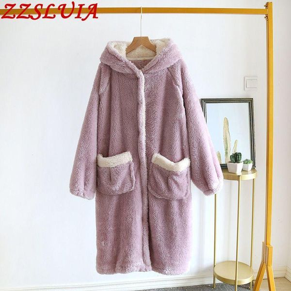thicken coral fleece ladies sleepwear robes double pockets ear hooded nightgown loose style bathrobes outerwear homewear clothes women', Black;red
thicken coral fleece ladies sleepwear robes double pockets ear hooded nightgown loose style bathrobes outerwear homewear clothes women', Black;red