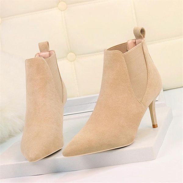 boots autumn stiletto women short 2021 concise flock ladies office pointed toe high heel ankle pumps party woman, Black
boots autumn stiletto women short 2021 concise flock ladies office pointed toe high heel ankle pumps party woman, Black