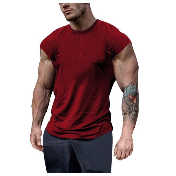 men's t-shirts solid color o-neck fitness slim short sleeve blouse gym bodybuliding tees street sports undershirt a5, White;black
men's t-shirts solid color o-neck fitness slim short sleeve blouse gym bodybuliding tees street sports undershirt a5, White;black