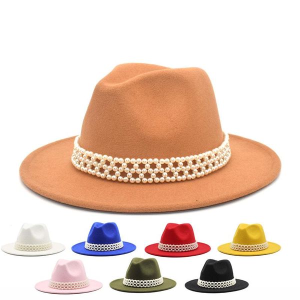 wide brim hats fedora hat women men imitation wool felt with metal chain decor panama fedoras, Blue;gray
wide brim hats fedora hat women men imitation wool felt with metal chain decor panama fedoras, Blue;gray