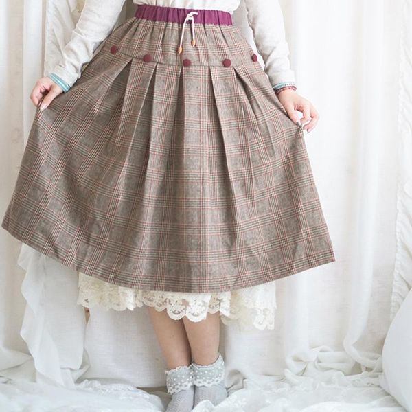 skirts spring mori girl plaid sweet skirt women clothing harajuku plus velvet thick tie loose cotton female kawaii retro a288, Black
skirts spring mori girl plaid sweet skirt women clothing harajuku plus velvet thick tie loose cotton female kawaii retro a288, Black
