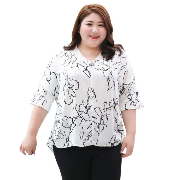 plus size t-shirt summer blouses women shirts chiffon oversized tees fashion floral print elegant lady clothing, Black
plus size t-shirt summer blouses women shirts chiffon oversized tees fashion floral print elegant lady clothing, Black
