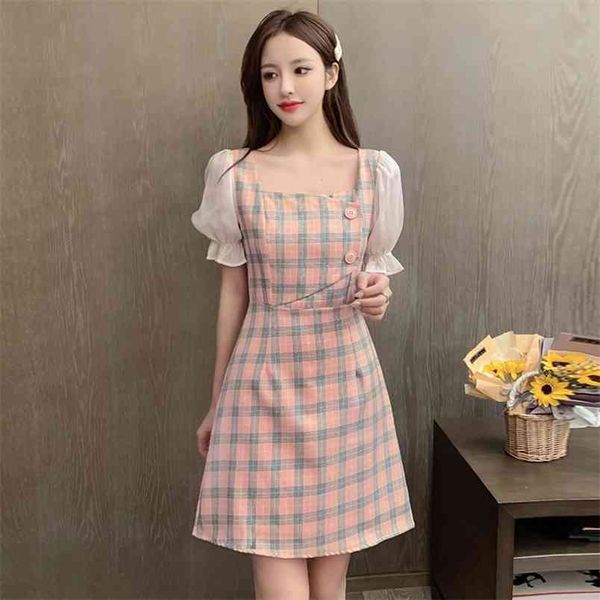women's patchwork dresses plaid summer button french square collar lantern sleeve woman mini dress female vestidos ls377 210506, Black;gray
women's patchwork dresses plaid summer button french square collar lantern sleeve woman mini dress female vestidos ls377 210506, Black;gray