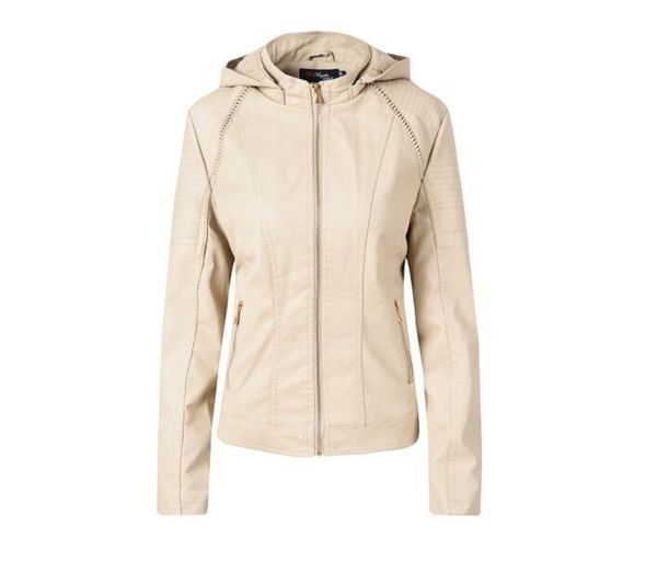 women's leather & faux autumn and winter jacket nice detachable hooded lapel long sleeve short pu, Black
women's leather & faux autumn and winter jacket nice detachable hooded lapel long sleeve short pu, Black