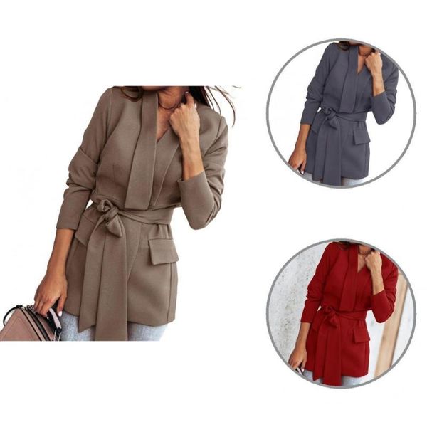 women's suits & blazers women elegant waist tied lapel coat streetwear blazer solid color for party, White;black
women's suits & blazers women elegant waist tied lapel coat streetwear blazer solid color for party, White;black