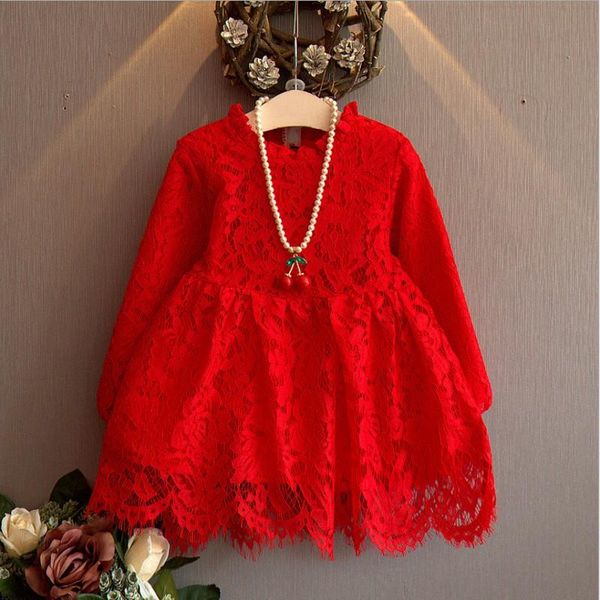 girl's dresses girls lace dress kids princess robe party knee-length fille enfant 7sk010, Red;yellow
girl's dresses girls lace dress kids princess robe party knee-length fille enfant 7sk010, Red;yellow