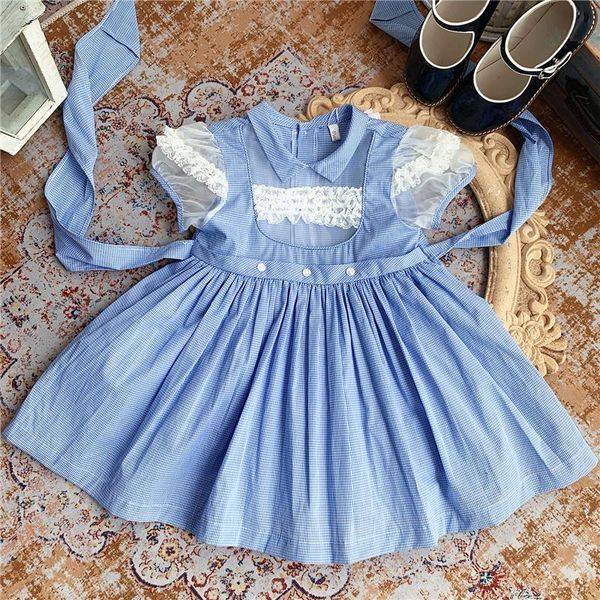 girl's dresses baby girl summer vintage spanish plaid mesh stitching princess dress kids cute puff sleeve big swing, Red;yellow
girl's dresses baby girl summer vintage spanish plaid mesh stitching princess dress kids cute puff sleeve big swing, Red;yellow