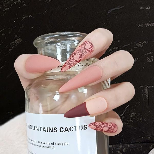 fashion snake pattern pink extra long almond shape stiletto pointed fake nails reusable ultra thin false with liquid glue1, Red;gold
fashion snake pattern pink extra long almond shape stiletto pointed fake nails reusable ultra thin false with liquid glue1, Red;gold