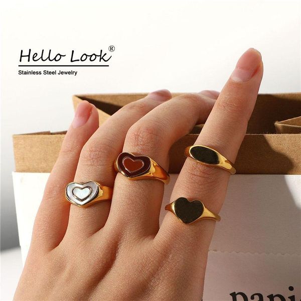 wedding rings hellolook drop oil for women 18k gold plated stainless steel heart white shell stacking jewelry size 6# 7# 8#, Slivery;golden
wedding rings hellolook drop oil for women 18k gold plated stainless steel heart white shell stacking jewelry size 6# 7# 8#, Slivery;golden