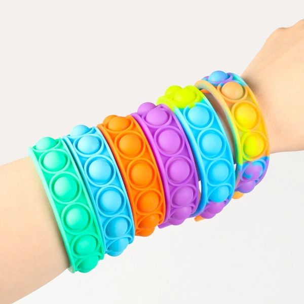 14 colors fidget bracelet stress reliver toys party rainbow push bubble pop antistress relief toy children sensory to relieve autism keychai
14 colors fidget bracelet stress reliver toys party rainbow push bubble pop antistress relief toy children sensory to relieve autism keychai