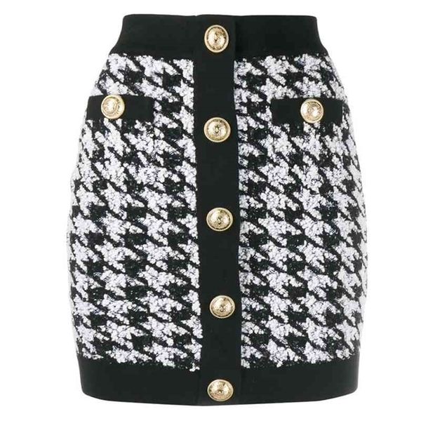 designer skirt women's lion buttons shimmer tweed houndstooth mini skirt 210324, Black
designer skirt women's lion buttons shimmer tweed houndstooth mini skirt 210324, Black