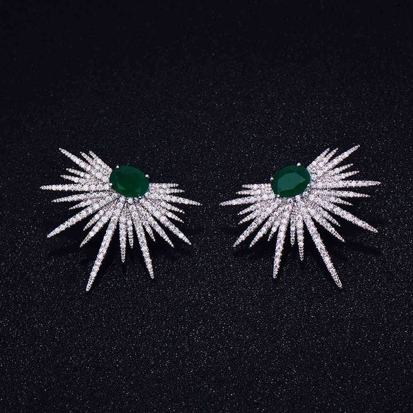 godki brand popular luxury crystal zircon stud spark shape flower earrings fashion jewelry for women, Golden
godki brand popular luxury crystal zircon stud spark shape flower earrings fashion jewelry for women, Golden