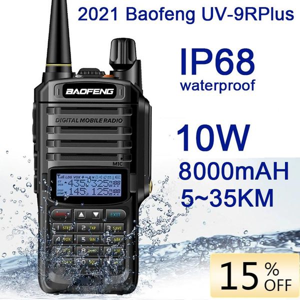 walkie talkie 2021nieuwe baofeng uv-9rplus 10w ip68 waterdichte dual band portable cb jacht ham radio uv9rplus u/vhf transceiver
walkie talkie 2021nieuwe baofeng uv-9rplus 10w ip68 waterdichte dual band portable cb jacht ham radio uv9rplus u/vhf transceiver