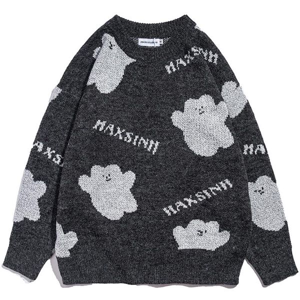 men's sweaters men harajuku anime sweater hip hop streetwear winter couples funny bear o-neck vintage pullover knitted korean clothes, White;black
men's sweaters men harajuku anime sweater hip hop streetwear winter couples funny bear o-neck vintage pullover knitted korean clothes, White;black
